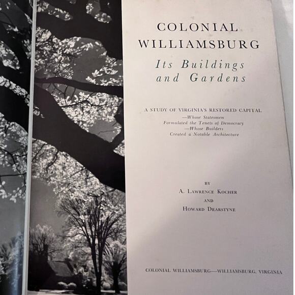 Vintage COLONIAL WILLIAMSBURG Its Buildings and Gardens First Edition - 1949 - Picture 4 of 14